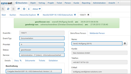 Workflowgesteuerte Dokumentlenkung